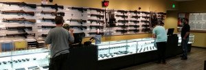Gun shop interior