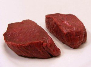 Meat ready to make ground venison